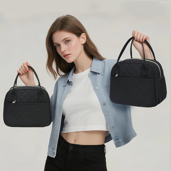 Lunch Box for Women Insulated Lunch Bag Lunchbox Cooler Thermal Leakproof Quilte - Picture 9 of 10